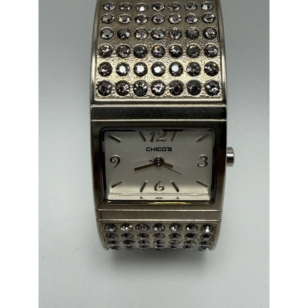 Chico's Ladies Cuff Bangle Watch New Battery 26MM‎ 7